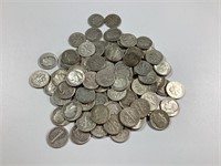 100 Roosevelt Silver Dimes,$10 Face Value