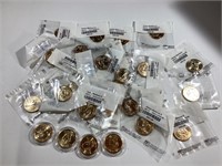 30 $1 Presidential Golden Coins,Uncirculated