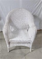 Wicker chair. No cushions.