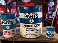 Vintage Chryco Metal Cans
