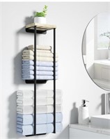 WALL TOWEL RACK FOR ROLLED TOWELS - 31.5 X 7.87IN