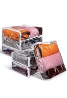 CLEAR STORAGE BAGS  6 PACK (16 X 14 X 4 INCH)