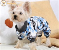 DOG PAJAMAS FOR SMALL DOGS (SIZE SMALL, BLUE  )