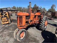 1950 CASE VAC TRACTOR, NARROW FRONT END WITH MOWER