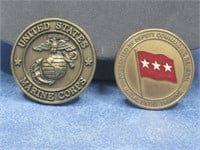 US Marine Corps & Army Coin