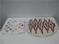 Table Runner & Quilted Pillow Case See Info
