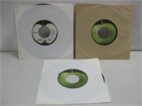 Three Beatles Apple 45's Records Untested