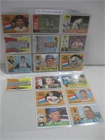 Sixteen 1960 Topps Baseball Cards