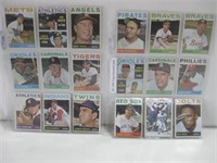 Eighteen 1964 Topps Baseball Cards