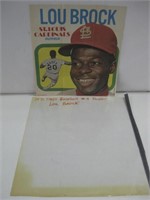 1970 Topps Baseball #4 Poster Lou Brock