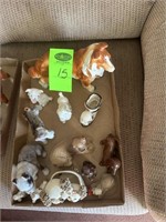 Lot of 2 Dog Figurines - some damaged see pics