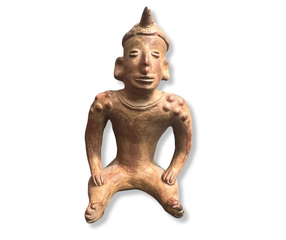 Indigenous Artifact Seated Figure Sculpture