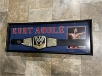 Kurt Angle Signed Framed Replica Belt FSG COA