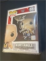 Kurt Angle Signed Funko Pop FSG COA