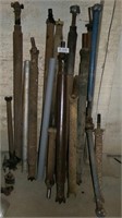 A dozen plus assorted drive shafts