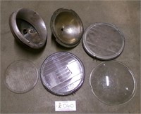 Early flat glass headlight lenses bezels &