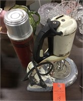 Vintage GE mixer & thermos