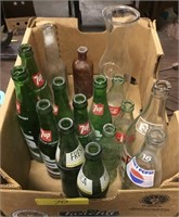Assorted soda bottles & more