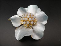 Vintage Floral 2.5" Brooch Pendant