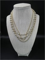 Coro 4 Strand 16" Necklace