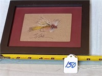 STAN CRILLY FRAMED FISHING ART