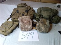 MILITARY PACKS AND POUCHES LOT