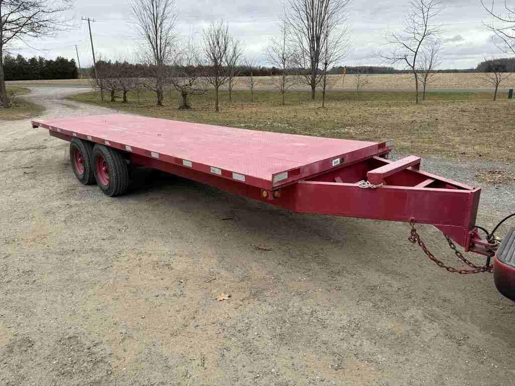 6' X 22' TANDEM STEEL FLAT BED TRAILER