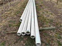 6 - 4" X 20' ABS PIPES