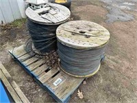 2 SPOOLS OF 1/2" AIRCRAFT CABLE