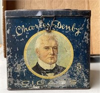 Charles Denby Cigar Tin Box