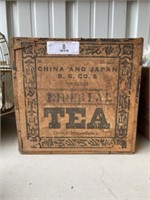 Vintage Wood Tea Box