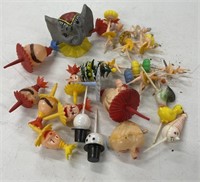 Group of Vintage Cake Decorations