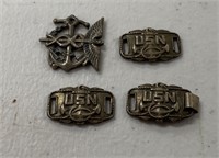 Sterling Silver US Navy Pins