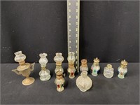 Collection of Vintage Mini Oil Lamps