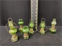 Collection of Vintage Mini Oil Lamps