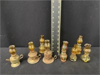 Collection of Vintage Mini Oil Lamps