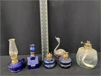 Collection of Vintage Oil Lamps