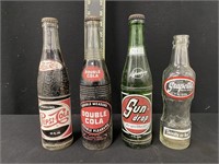 Group of Collectible Soda Bottles