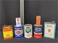 Nice Group of Vintage Advertising Cans