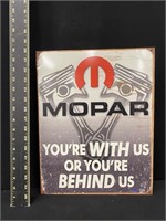 Mopar Metal Advertising Sign