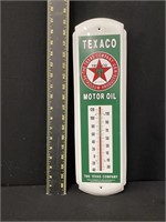 Texaco Motor Oil Metal Thermometer