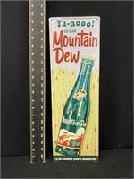 Mountain Dew Metal Advertising Sign