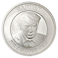 Trump Mug Shot One Ounce Fine Silver Coin