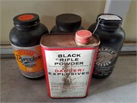 (4) Partial Cans Of Reloading Powder