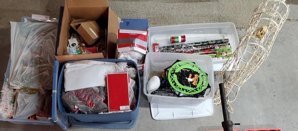 Large Lot Of Holiday Decor