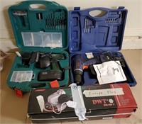 3 Power Tools With Boxes (European Plugs)