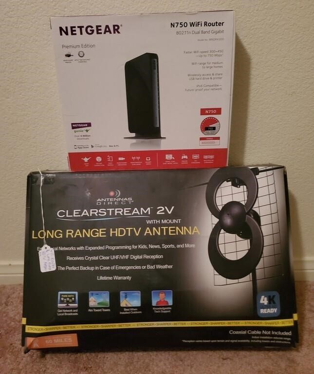 Netgear Router And Long Range HDTV Antenna