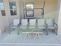 8pc Weathered Patio Furniture