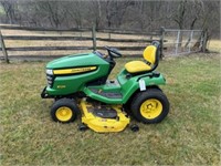 John Deere X534 Lawn Mower with Bagger