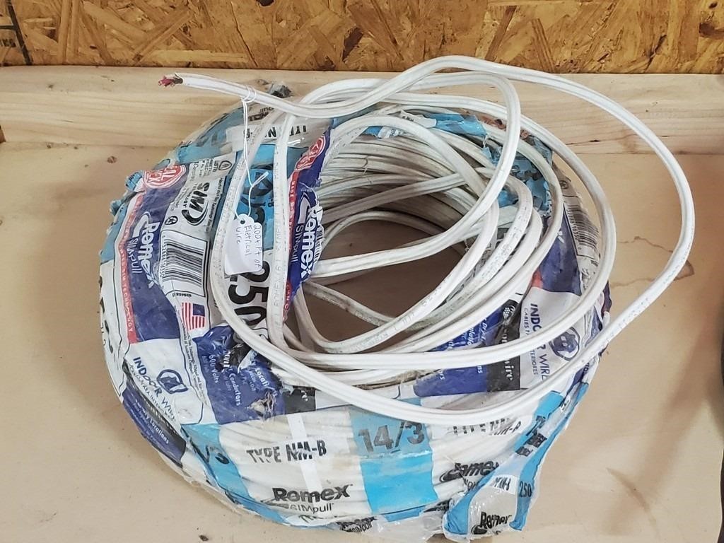 Roll Of 14/3 Electric Wire (Partial Roll)